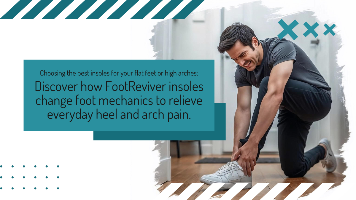 Understand why your feet ache, how foot mechanics drive heel, arch and forefoot pain, and how FootReviver orthotic insoles are built to ease those stresses in everyday shoes.